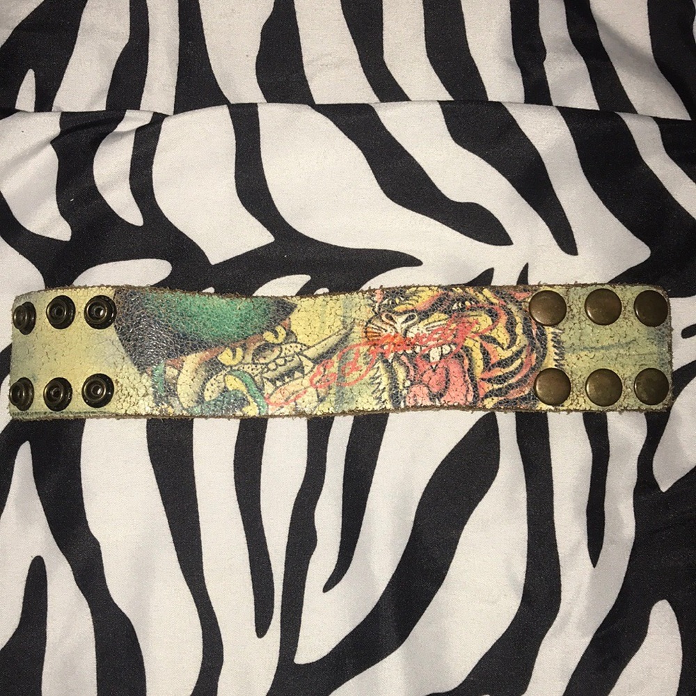 ORIGINAL UNISEX ED HARDY GENUINE LEATHER BRACELET
